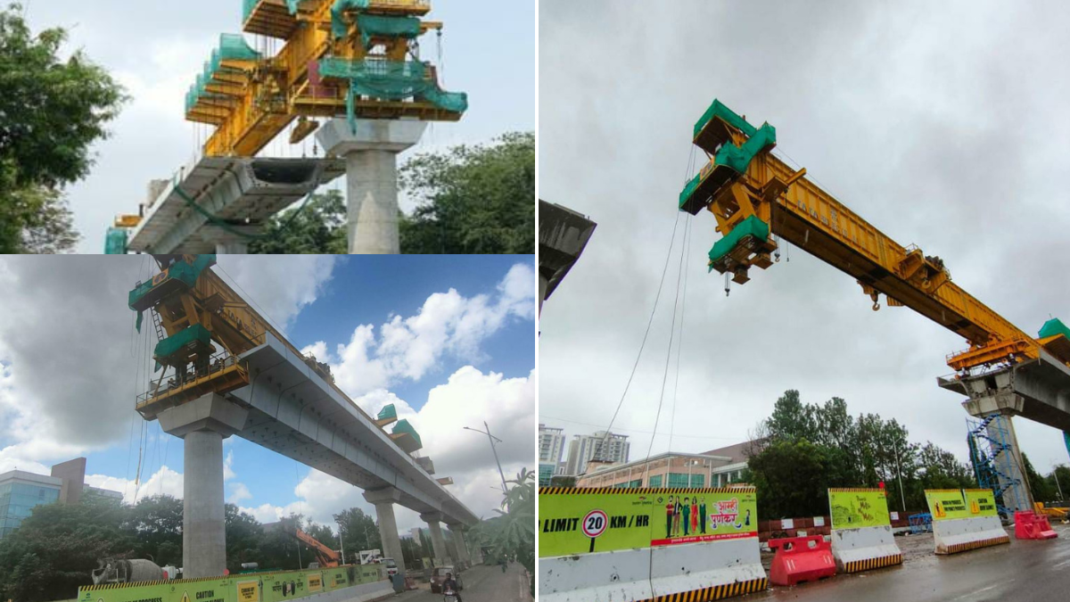 Girder For Pune Metro Line 3 Begins With A Full Speed Metro