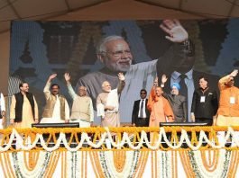 PM Narendra Modi during inauguration of Botanical Garden - Kalkaji Mandir Link today