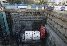 Pics | Cutter head of Godavari -1 lowered at Vidya Nagari in Mumbai Metro 3 Project Lowering of TBM Cutter Head at Vidya Nagari site of Mumbai Metro 3