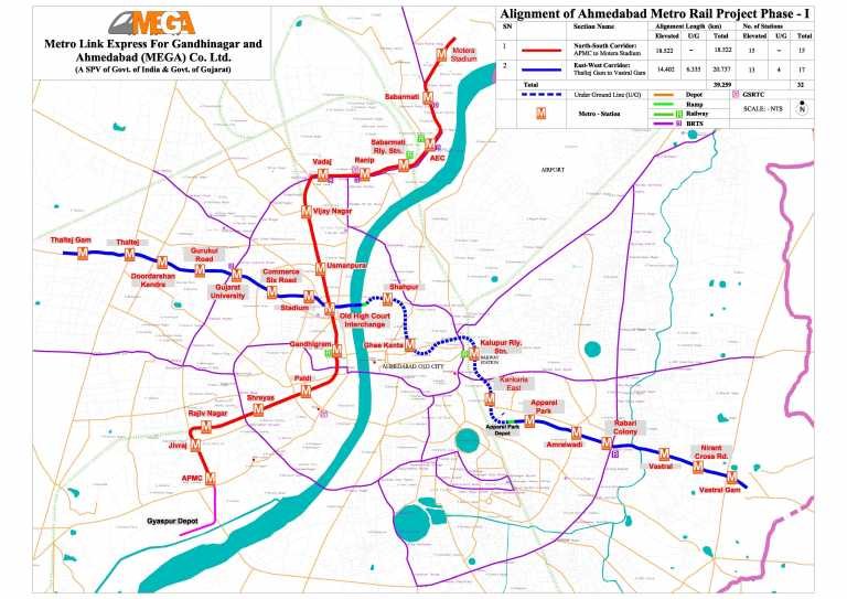 Ahmedabad Metro : Work on Metro Rail tunnel to begin from next week & won’t disrupt daily life