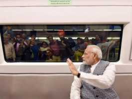 PM Modi on Metro Ride