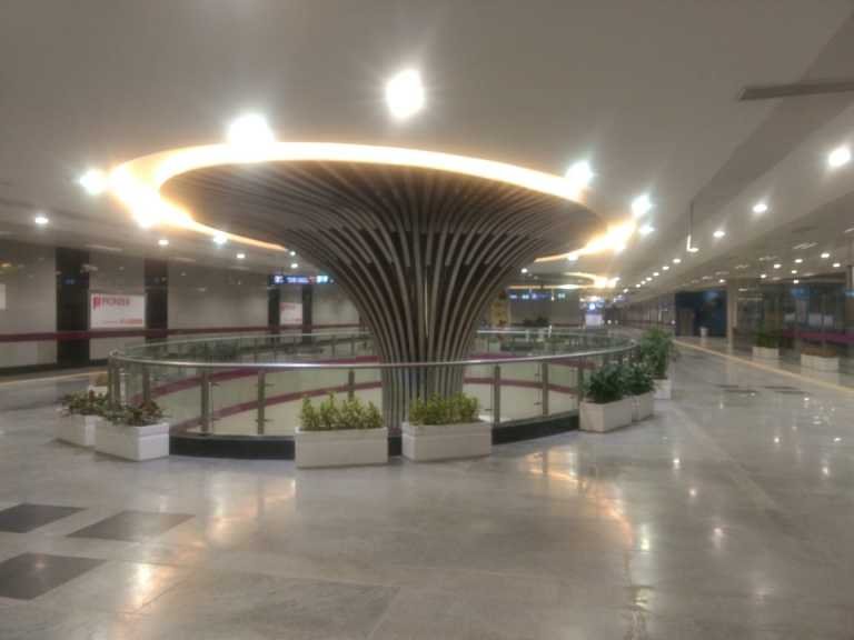 Delhi Metro | Awesome view of IGI Airport Terminal-1 Metro Station of DMRC on Magenta Line