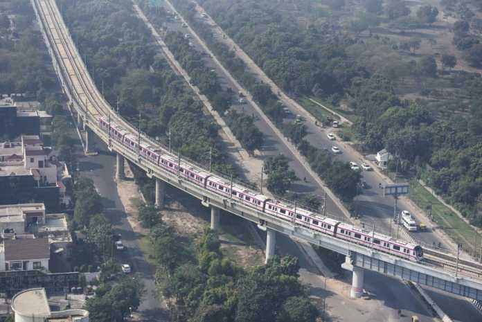 Bird's Eye View of Magenta Line