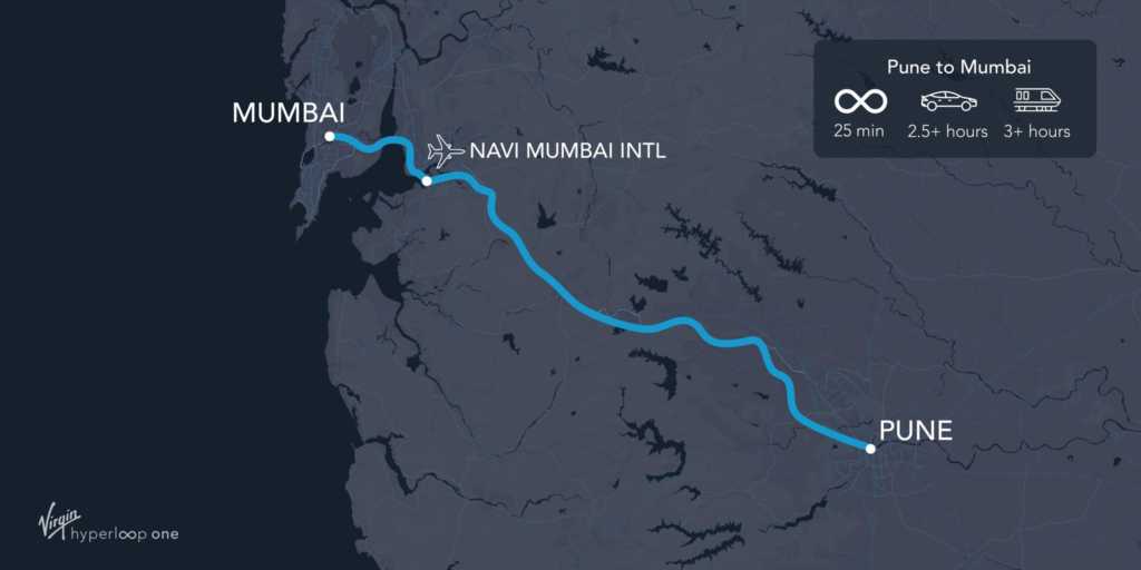 mumbai pune hyperloop route