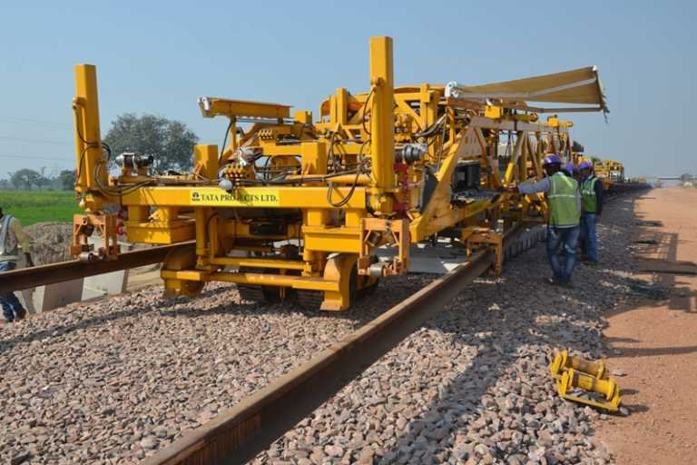 Dedicated Freight Corridor and the new Track Construction Machine