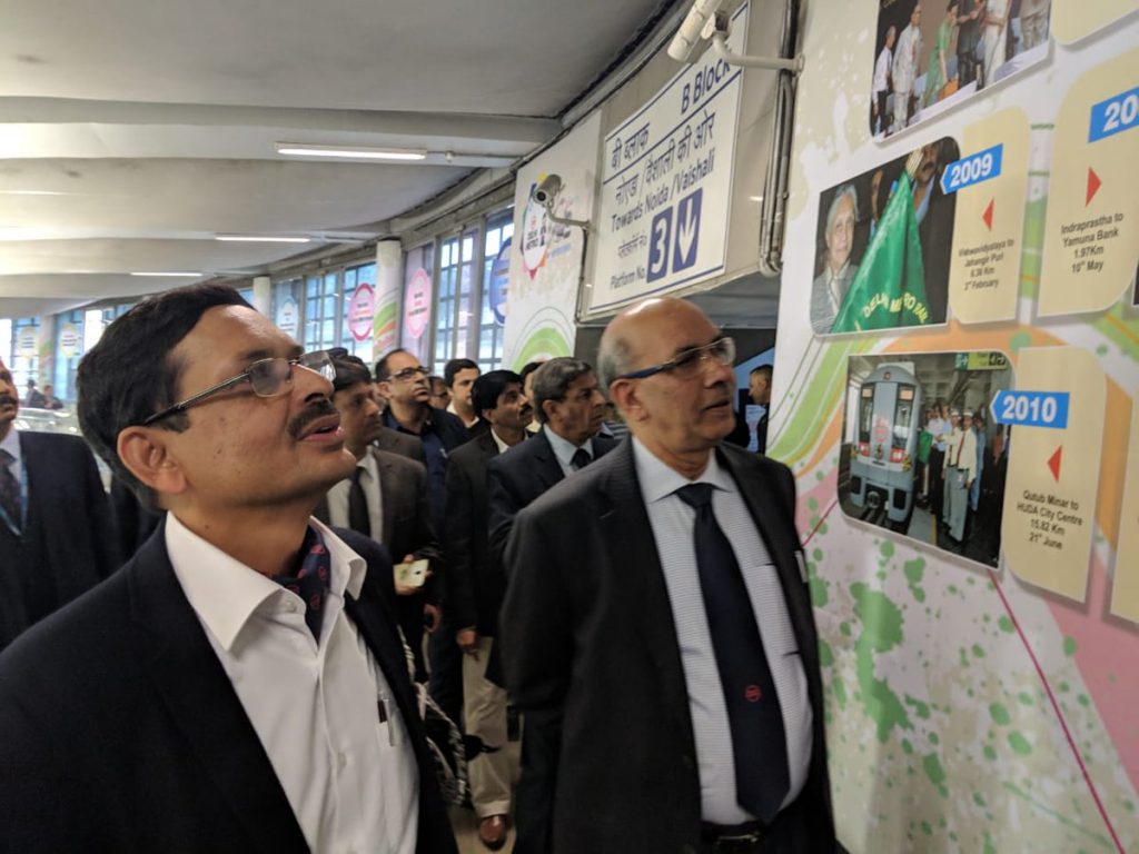 An exhibition documenting the 16 years of Delhi Metro was inaugurated by MD DMRC Dr. Mangu Singh at Rajiv Chowk Metro Station today 5