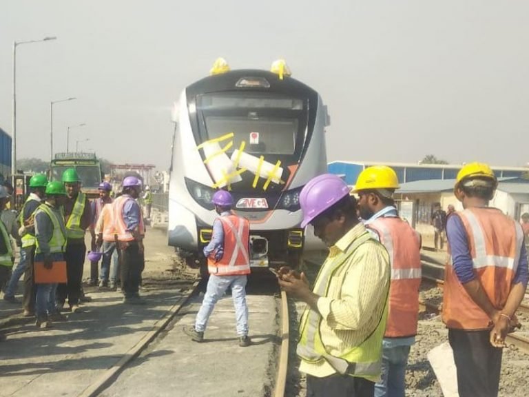 First train for Ahmedabad Metro Project finally arrives