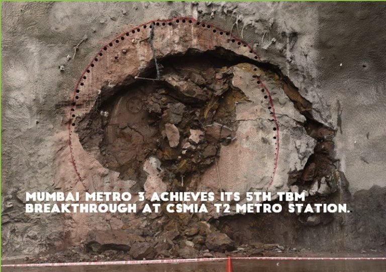 Mumbai Metro-3 Complete 20 km of tunneling