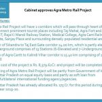 Cabinet Approve Agra Metro Rail Project