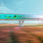 A graphic illustration of the hyperloop