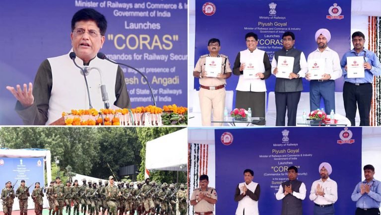Shri Piyush Goyal launches CORAS (Commandos For Railway Security) of Indian Railways