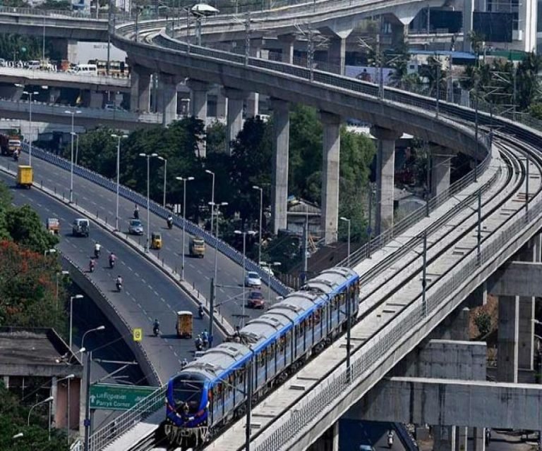 Construction on Chennai Metro phase 2’s elevated line from Poonamallee to Porur speeds up