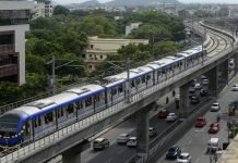 Chennai Metro Rail Halts Extension Plan from Siruseri to Kilambakkam Due to Feasibility Concerns Chennai metro (Representational Image)