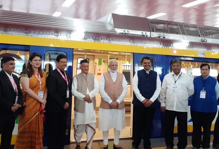 PM Modi lays foundation stone for three new metro lines in Mumbai