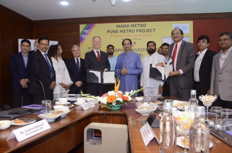 Maha-Metro signs Rs. 1600 cr loan agreement with EIB to fund Pune Metro