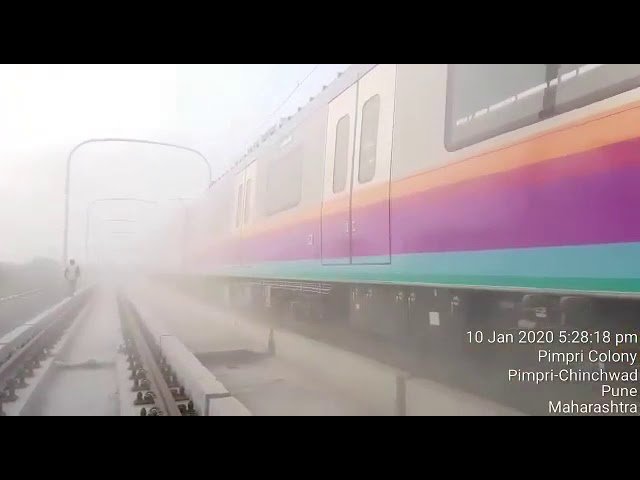 Pune Metro first trial run successfully on the 2.4-km long Pimpri-Chinchwad stretch