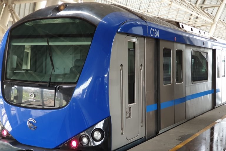 Chennai Metro lights up elevators, entrances at 2-metro stations