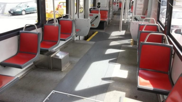 Urban transport testing revised seating arrangement