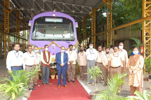 The last trainset for Kolkata Metro project receive a green signal from BEML The last trainset for Kolkata Metro project receive a green signal from BEML