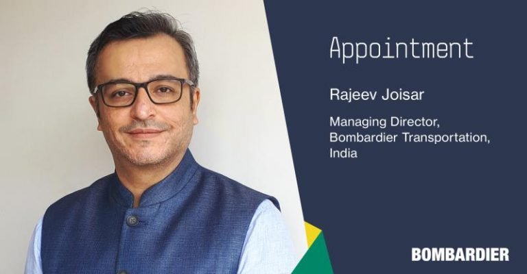 Rajeev Joisar appointed as Managing Director for Bombardier Transportation India