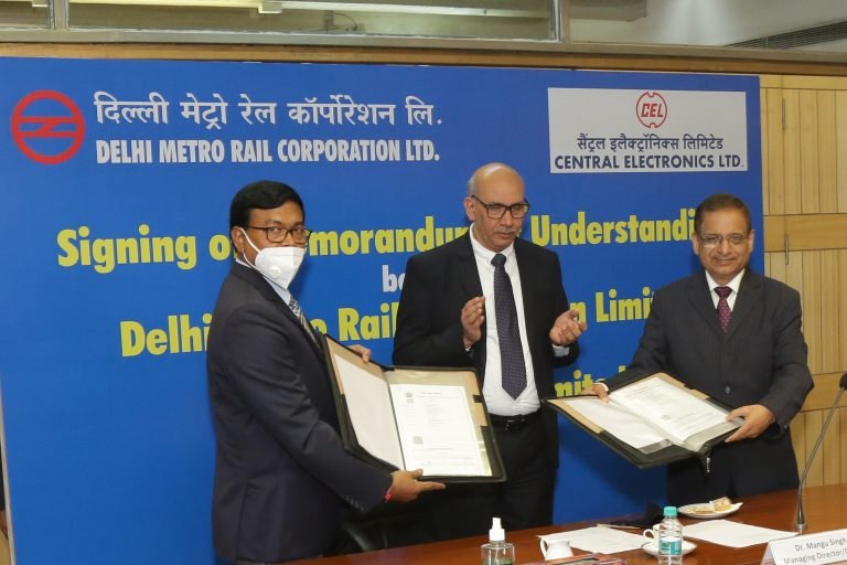 DMRC And CEL To Develop Various Indigenous Rail Engineering & System Technologies Under ‘Make In India’ Initiative