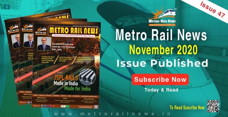 Symbroj Media publishes November 2020 Edition of Metro Rail News Magazine