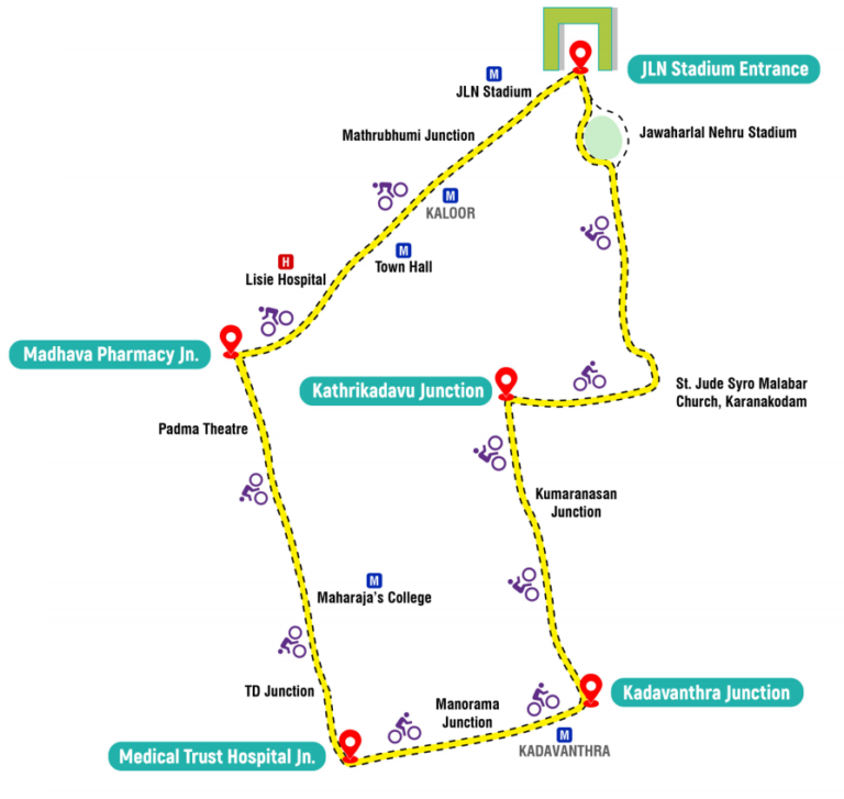 Kochi Metro Organises “Metro Cyclothon-2021” On Republic Day Kochi Metro Organises “Metro Cyclothon-2021” On Republic Day