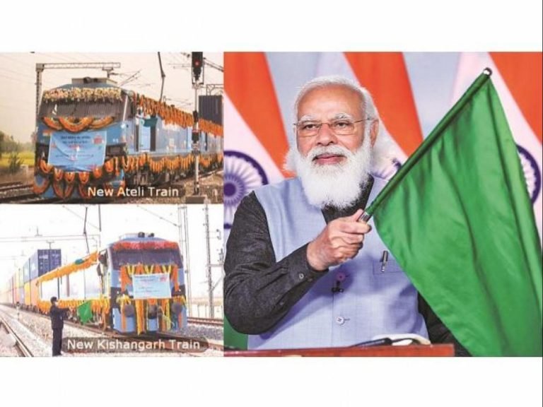 PM Modi Flags Off World’s First Double-Stack Container Train