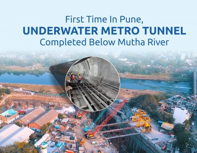 Pune Metro completes underwater Mutha river tunnel
