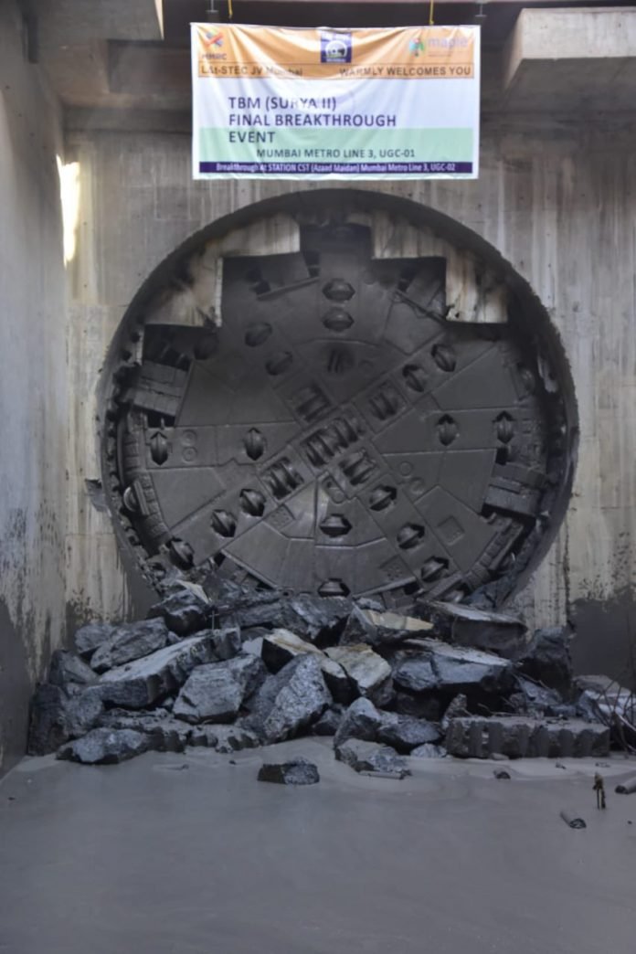 37th Breakthrough at CSMT Metro Station
