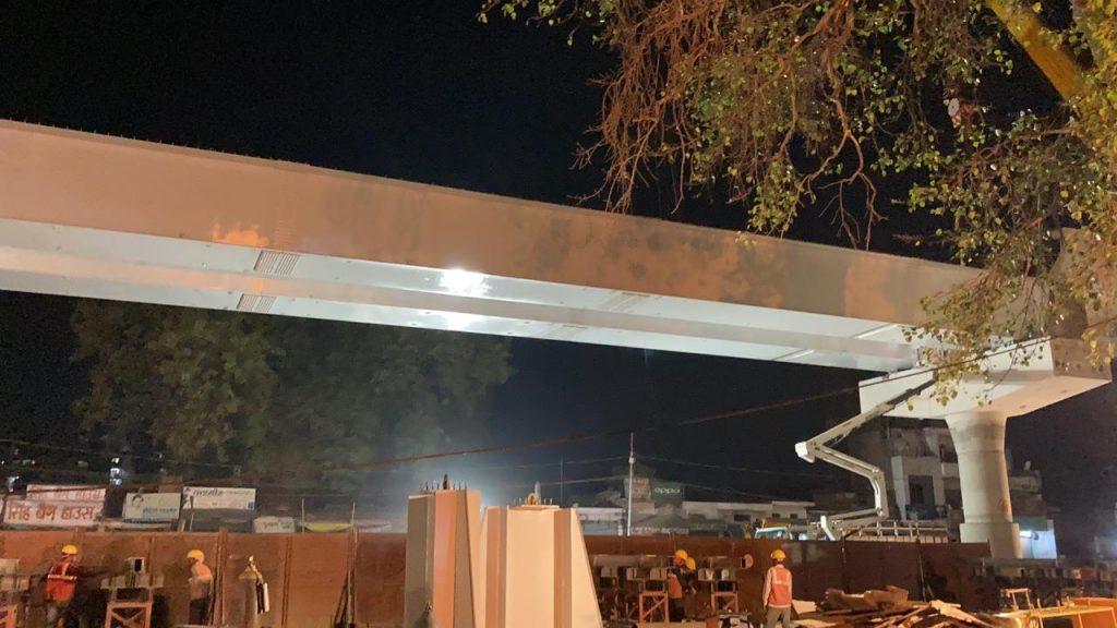 Afcons Launches 2 x 45m Steel Girders for Kanpur Metro