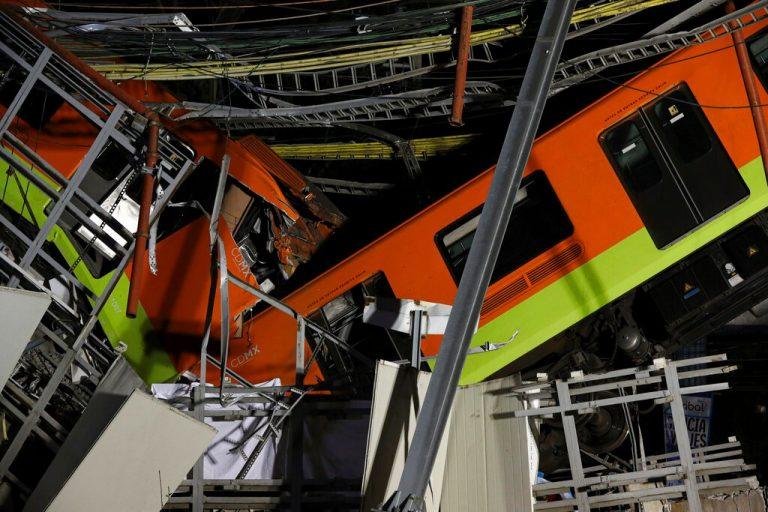 Mexico City rail overpass collapses onto road, 24 deaths reported