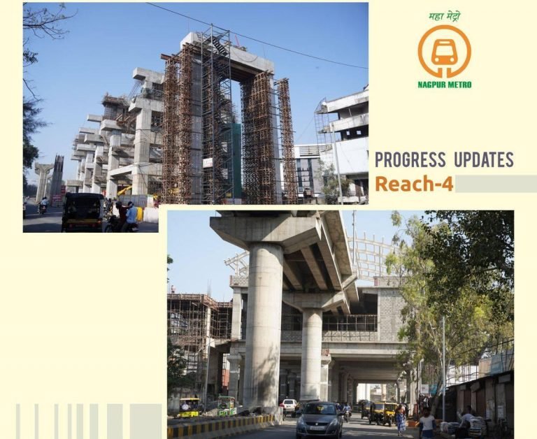 90% of Viaduct work is completed for Nagpur Metro Reach-4