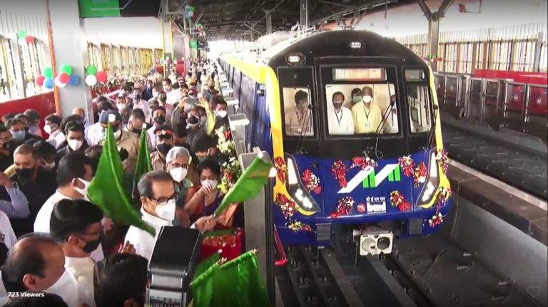 CM Uddhav Thackeray flags off trial run for Mumbai Metro 2A & 7 corridors