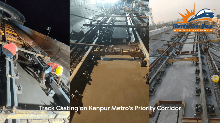 UPMRC Commences Track Casting on Kanpur Metro’s Priority Corridor