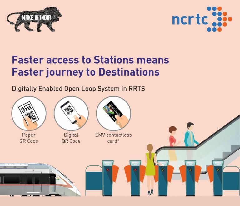 NCRTC is adopting Commuter Friendly AFC system for India’s first RRTS