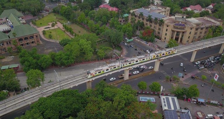 Maha Metro held trial run on Nagpur Metro Reach II from Zero Mile to Kasturchand Park