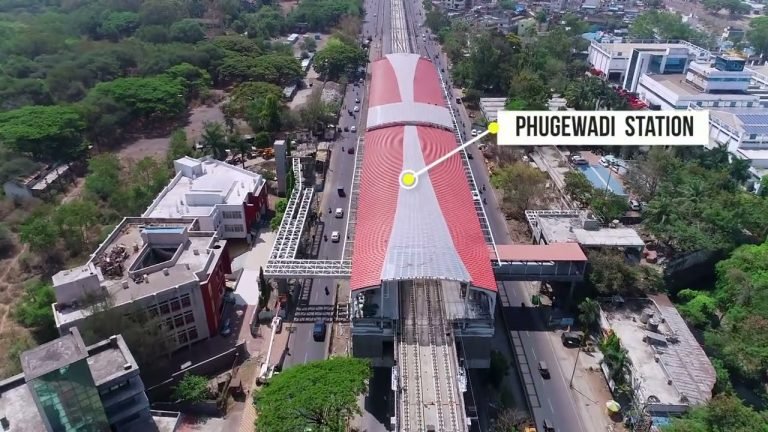 Phugewadi Metro station in Pune is almost 90% complete