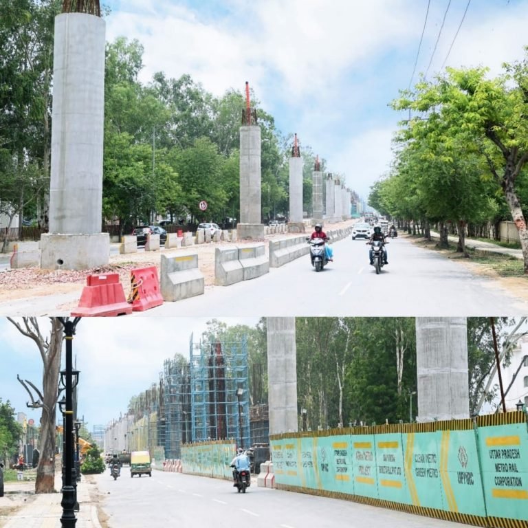 Agra Metro completes half-century of piers; 1Km of elevated corridor stretch ready