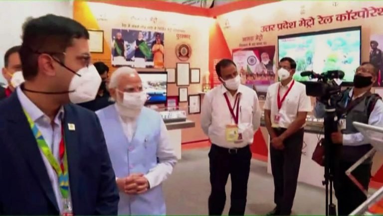 Prime Minister Shri Narendra Modi visited at UP Metro at Urban India Conclave-2021