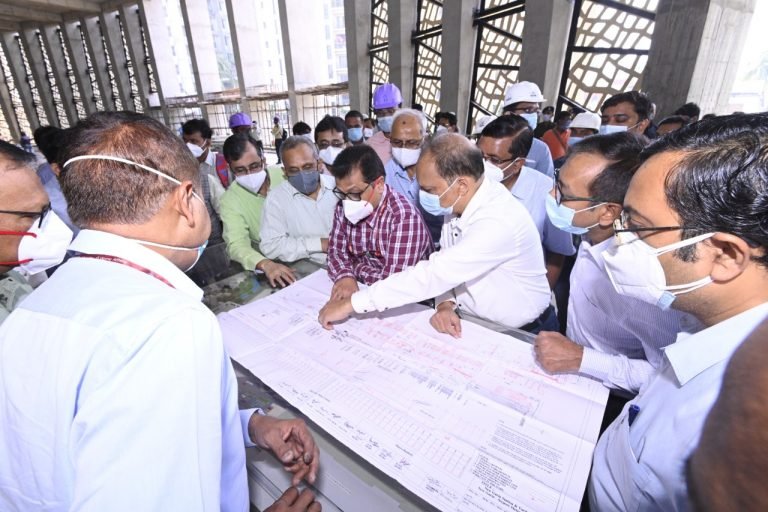 Inspection of the new metro stretch between Kavi Subhas to Salt Lake