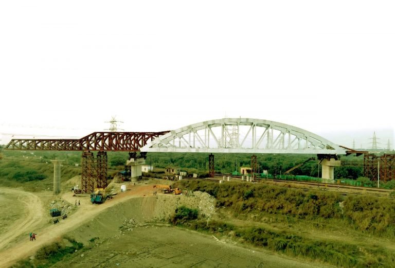 First Special Steel Span installed in RRTS Corridor at Ghaziabad