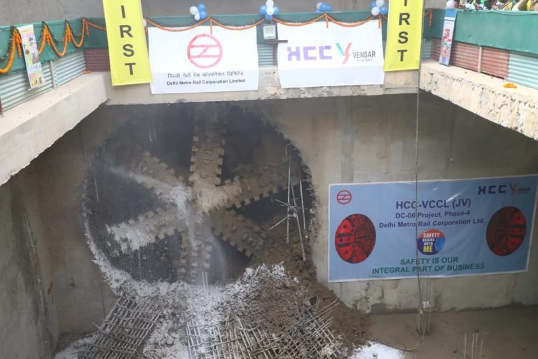 HCC Records Delhi Metro Phase 4’s 1st TBM Breakthrough