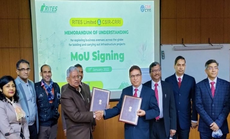 RITES signs MoU with CSIR-CRRI for cooperation in the infrastructure sector