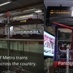pantograph & models of 8 metro trains at Delhi Metro Museum