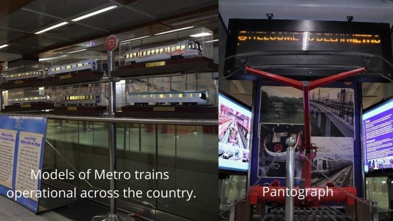 Two new exhibits at Delhi Metro Museum include a pantograph & models of 8 metro trains