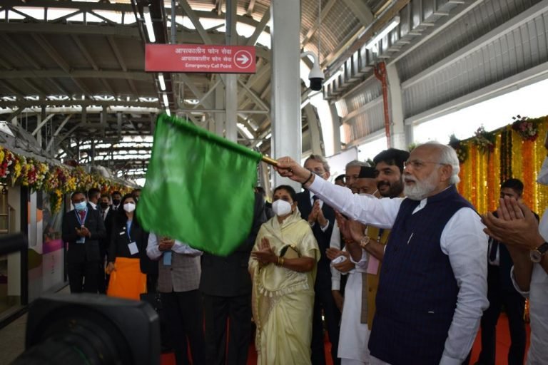 PM Narendra Modi inaugurates Pune Metro Rail Project