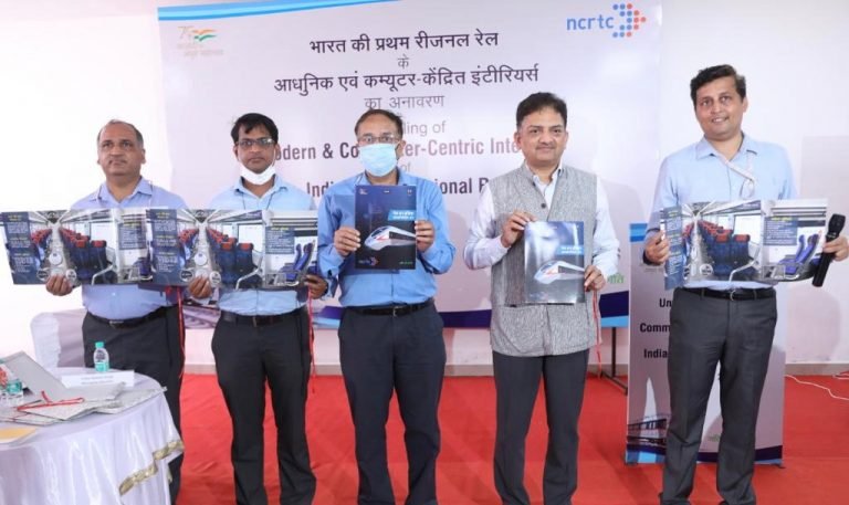 NCRTC unveils RRTS train’s commuter centric features at Duhai Depot