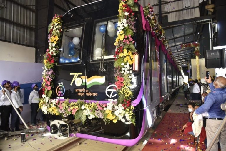 India’s first Aluminium body metro train for Pune Metro flagged off today