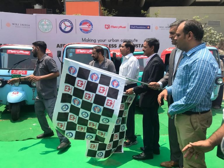 MetroRide launches E-autos for Hyderabad Metro Rail